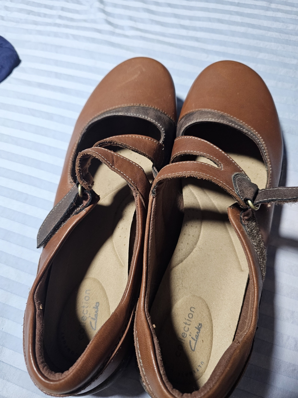 Clarks Chestnut Brown Mary Jane Loafers